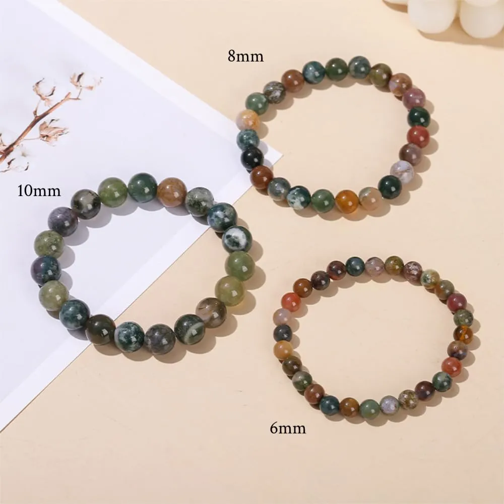 Healing Stone Bracelets For Women Bead Bracelets 8MM Agate Bracelet Handmade Natural Stone Bracelets Stone Of Peace
