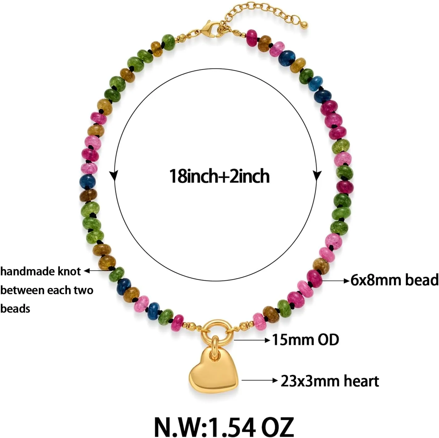 Heart Necklaces For Women Gold Chain Necklaces Red Heart Charm Necklace Chunky Heart Pendant Necklace