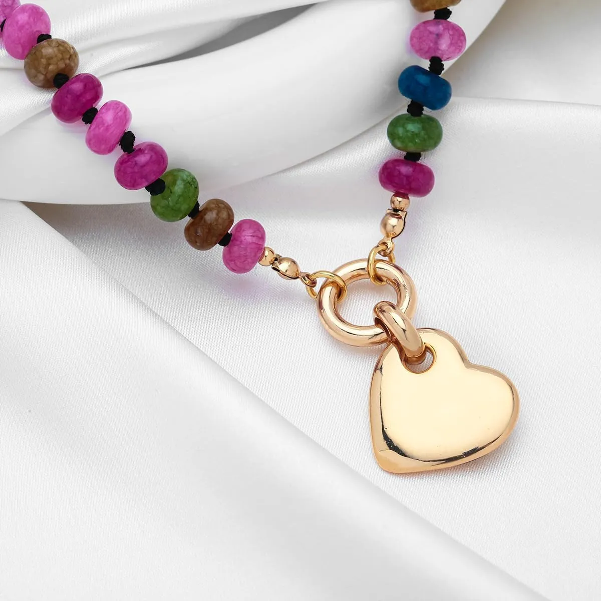 Heart Necklaces For Women Gold Chain Necklaces Red Heart Charm Necklace Chunky Heart Pendant Necklace