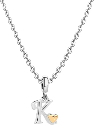 Initial Letter Necklace for Women Name A-Z Alphabet Pendant Necklaces with Gold Heart Birthday Anniversary Choker Necklaces