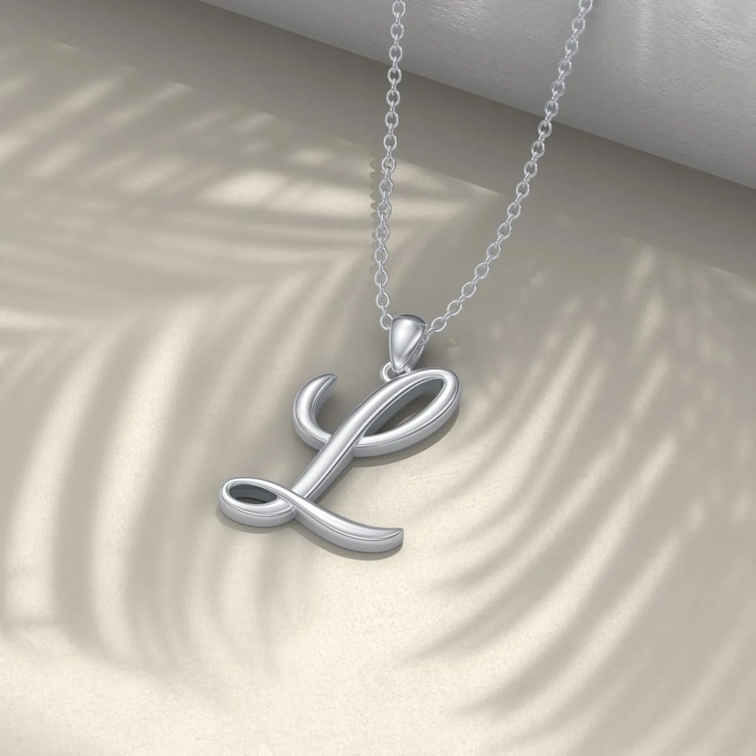 Initial Necklaces 26 Capital Letter Necklaces S925 Sterling Silver Letter Pendant Initial Necklace for Women