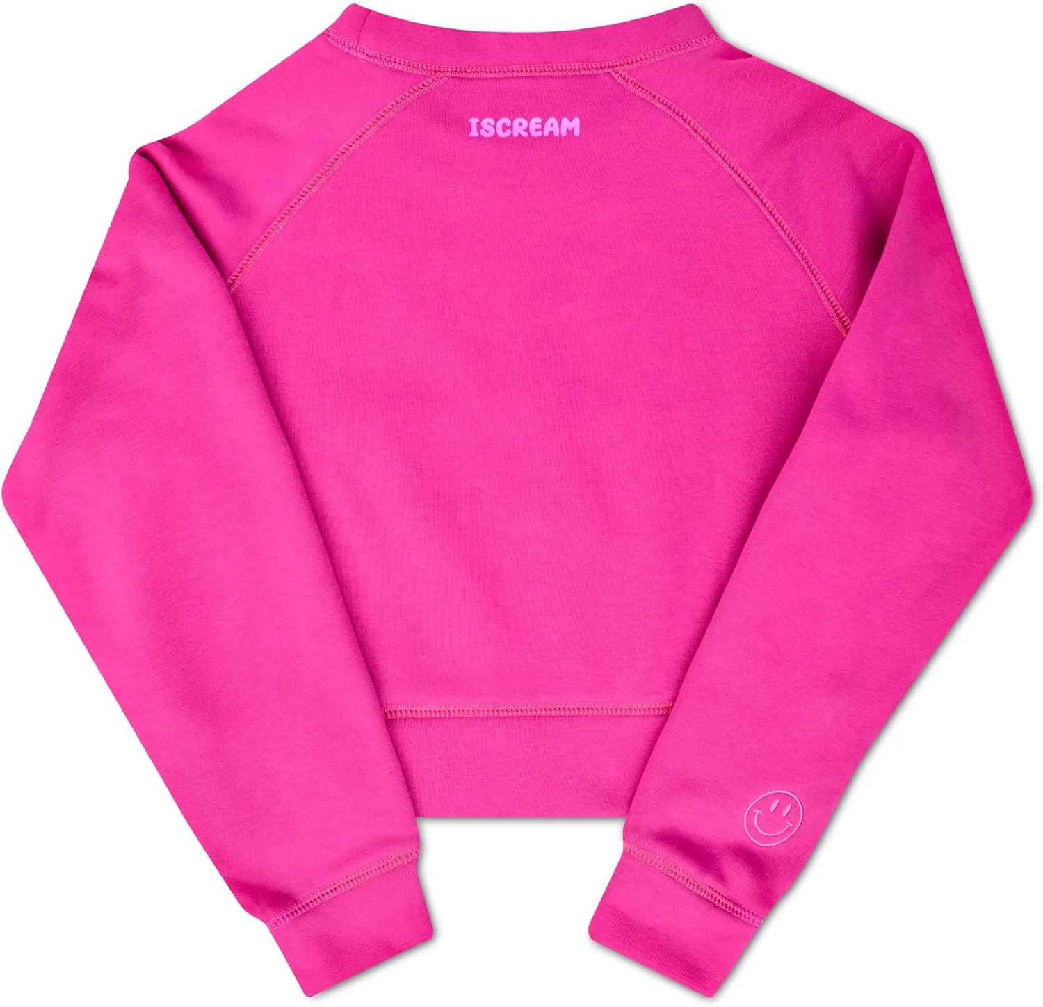 iscream Big Girls Softest Puff Fleece Crewneck Fun Graphic Sweatshirt - Bold Vibes Collection