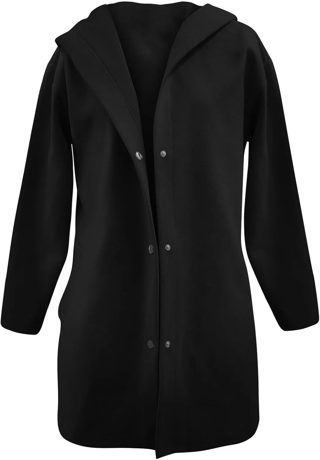 Jackets for Women Casual Single Breasted Hooded Jacket Long Sleeve Trench Coat 2024 Trendy Quilted Shackets