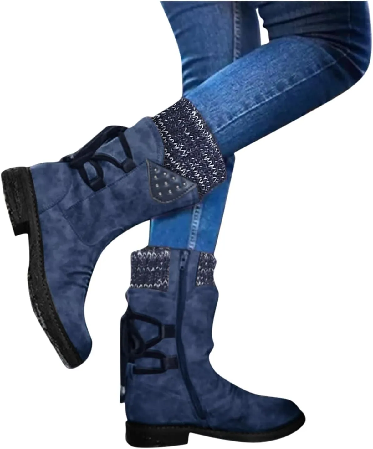 Knee High Snow Boots for Women Waterproof Non Slip Womens Tall Winter Snow Boots Snow Boots for Women Wide Waterproof Outdoor Boots Women Rubber Botas De Nieve Para Mujer Talla 4
