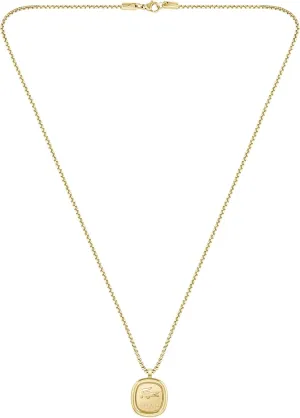 Lacoste Vigor Pendant Necklace for Men - Stainless Steel Jewelry, Contemporary Design - Fashionable Add-on Piece - Gift for Him