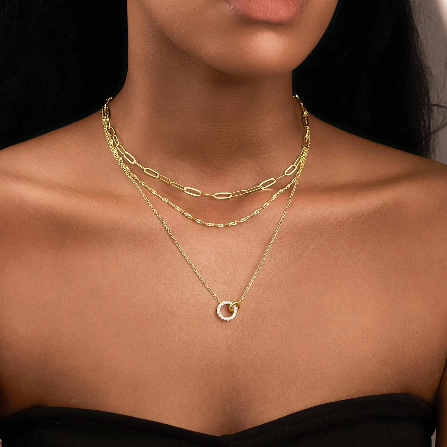 Layered Gold Necklaces for Women