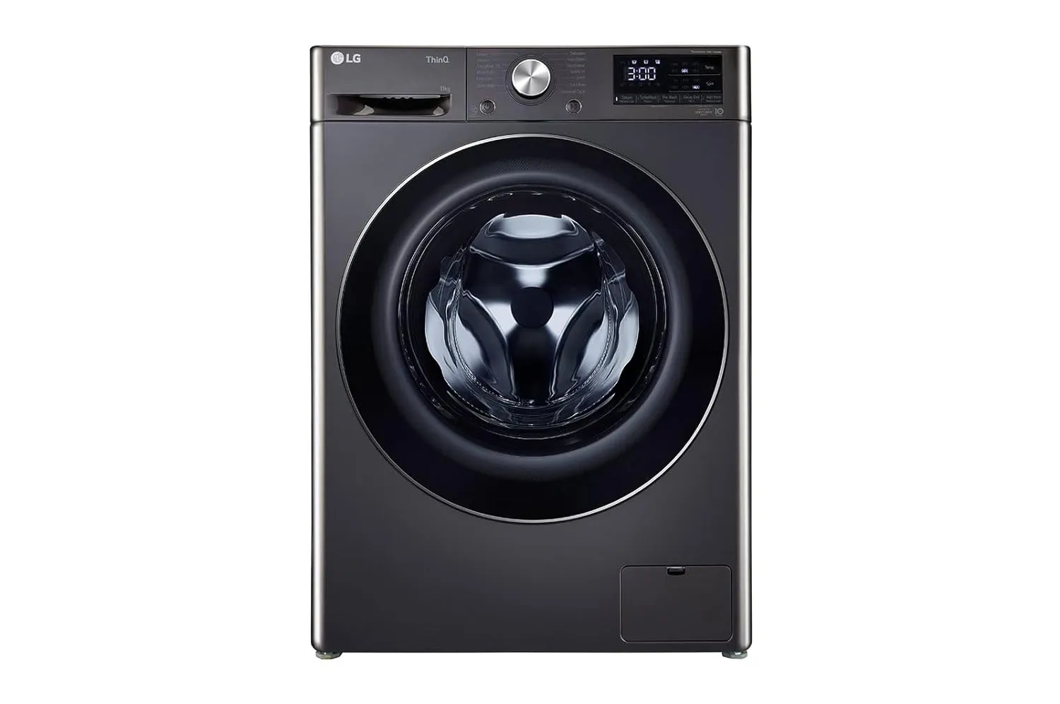 LG 11 Kg FHP1411Z9B 5 Star Inverter Wi-Fi Fully-Automatic Front Load Washing Machine with In-Built Heater (FHP1411Z9B, Black VCM, AI DD Technology, 1400 RPM & Steam )