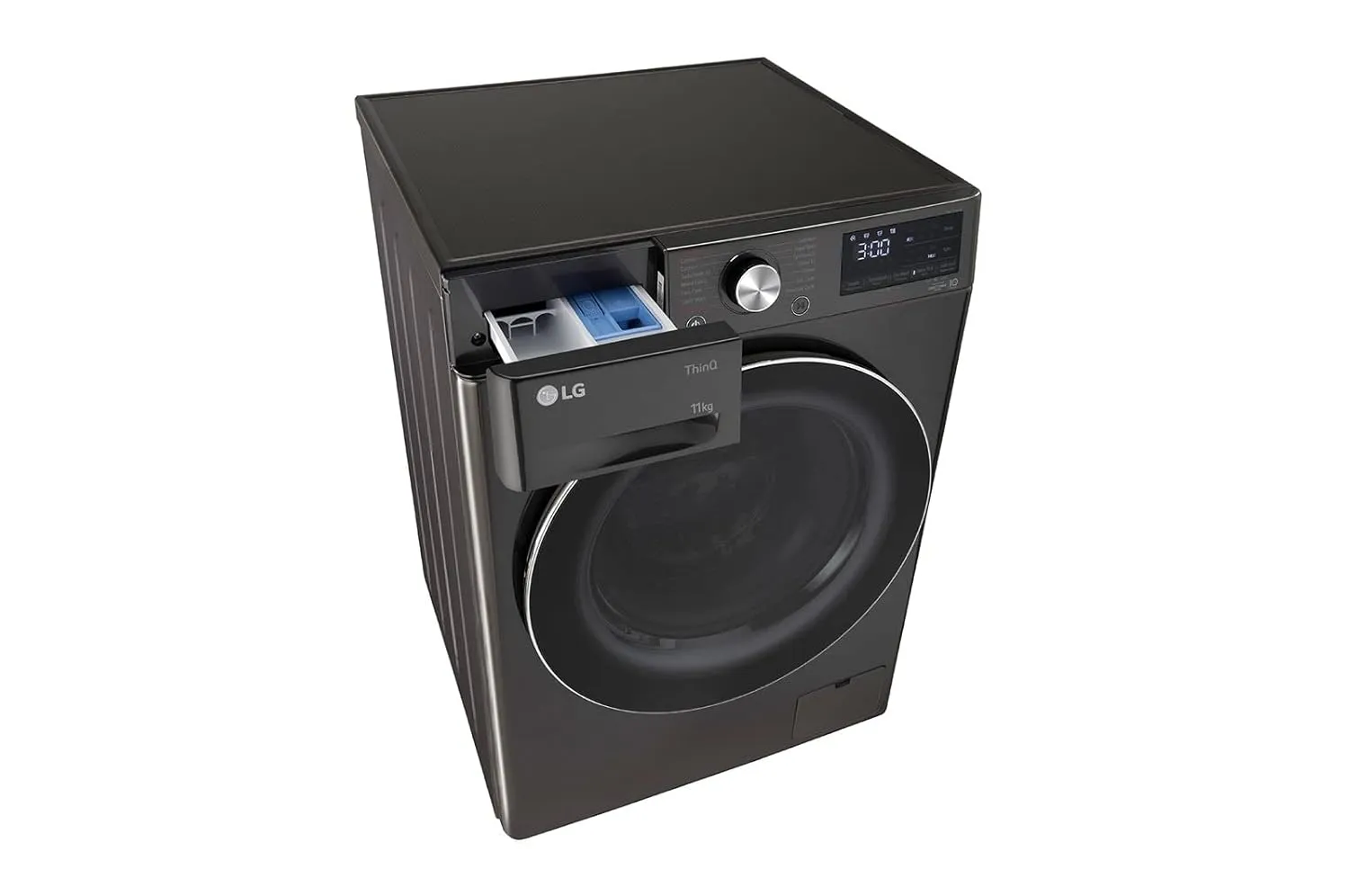 LG 11 Kg FHP1411Z9B 5 Star Inverter Wi-Fi Fully-Automatic Front Load Washing Machine with In-Built Heater (FHP1411Z9B, Black VCM, AI DD Technology, 1400 RPM & Steam )