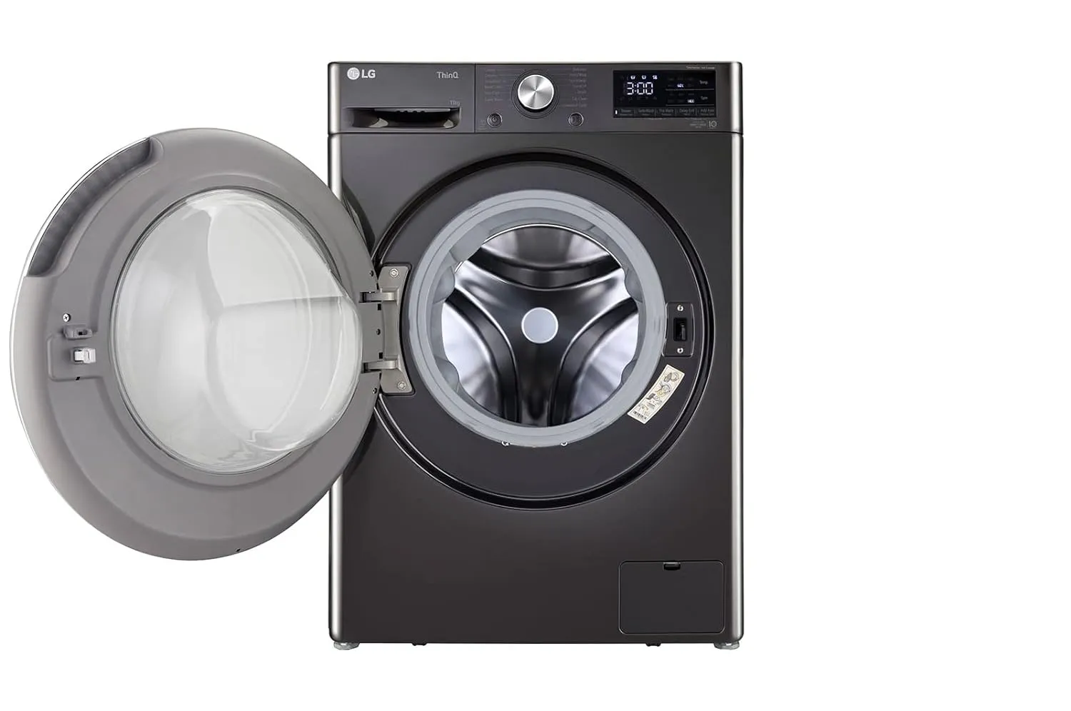 LG 11 Kg FHP1411Z9B 5 Star Inverter Wi-Fi Fully-Automatic Front Load Washing Machine with In-Built Heater (FHP1411Z9B, Black VCM, AI DD Technology, 1400 RPM & Steam )