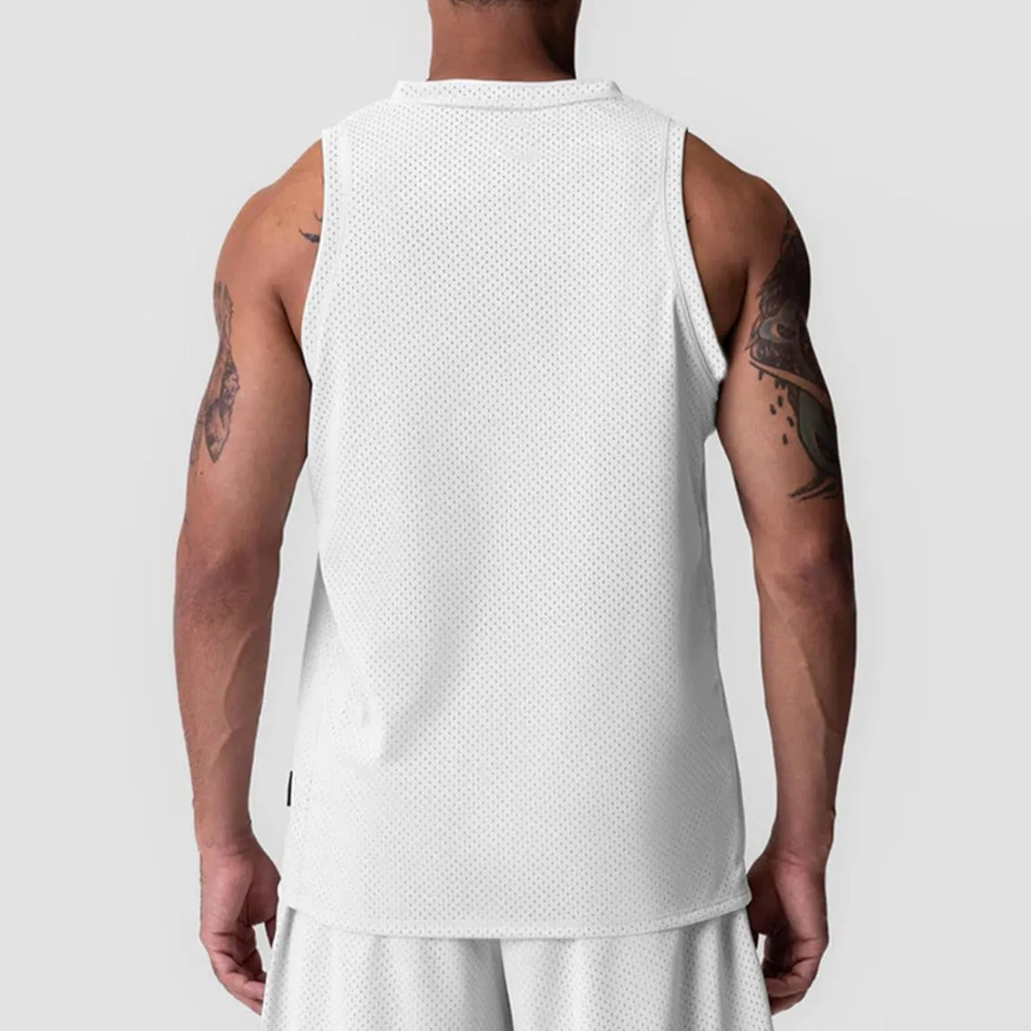 Lightweight Tank Tops for Men Mesh Breathable Summer Workout Tanks Sleeveless Athletic Muscle Gym Vest Quick Dry Tee