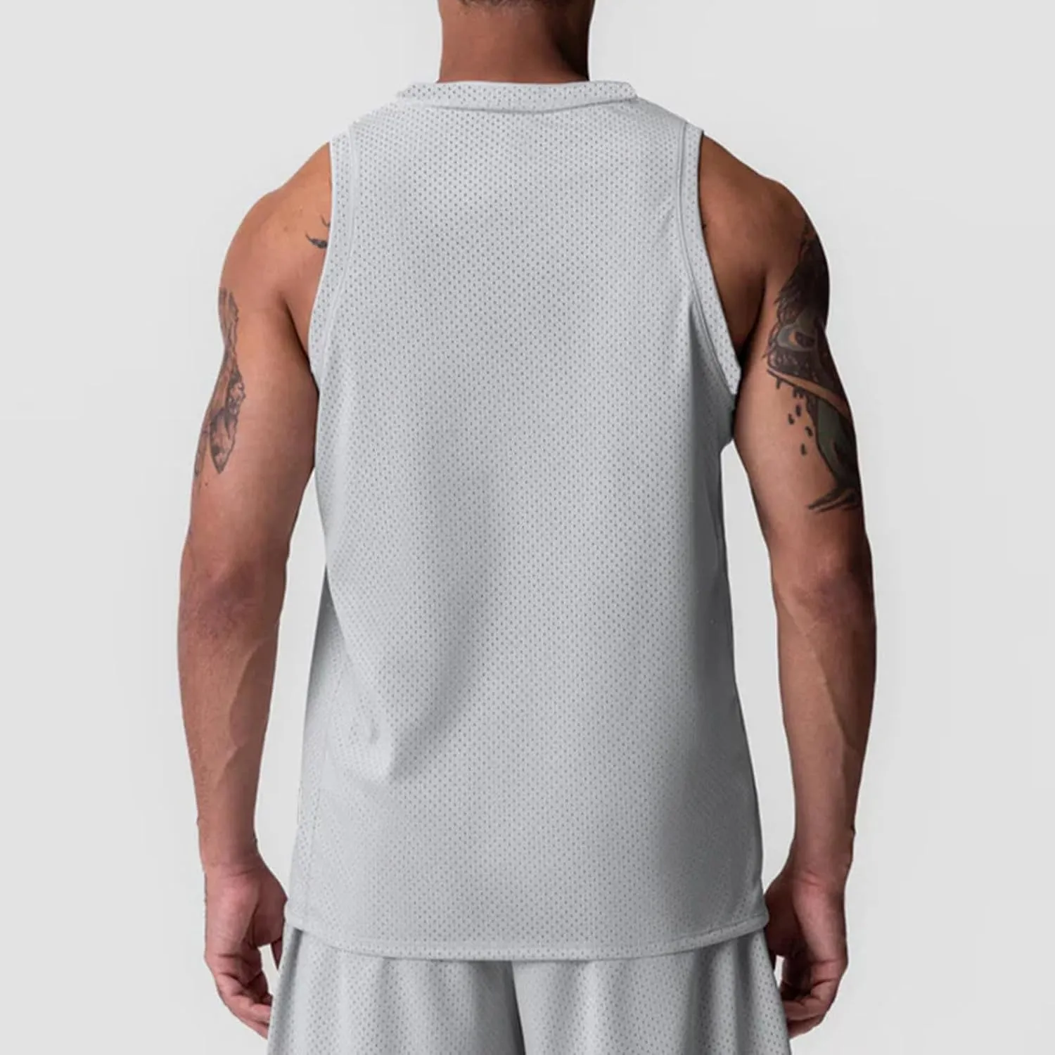 Lightweight Tank Tops for Men Mesh Breathable Summer Workout Tanks Sleeveless Athletic Muscle Gym Vest Quick Dry Tee