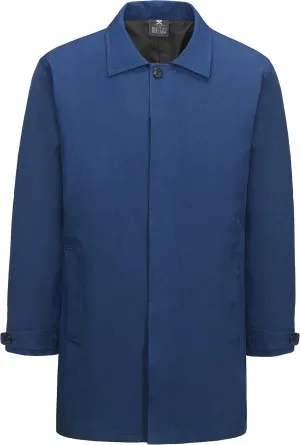 Little Donkey Andy Men's Waterproof Trench Coat, Mid-Length Lightweight Long Rain Coat, Single Breasted Overcoat