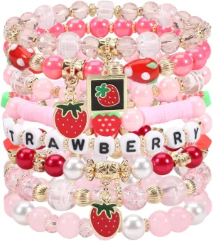 Lonext Halloween Bracelets Stackable Heishi Beaded Stretch Bracelets