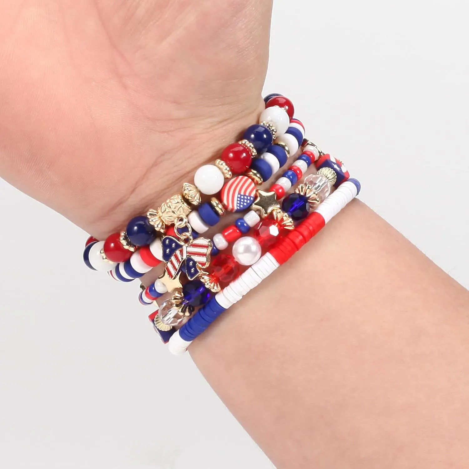Lonext Halloween Bracelets Stackable Heishi Beaded Stretch Bracelets
