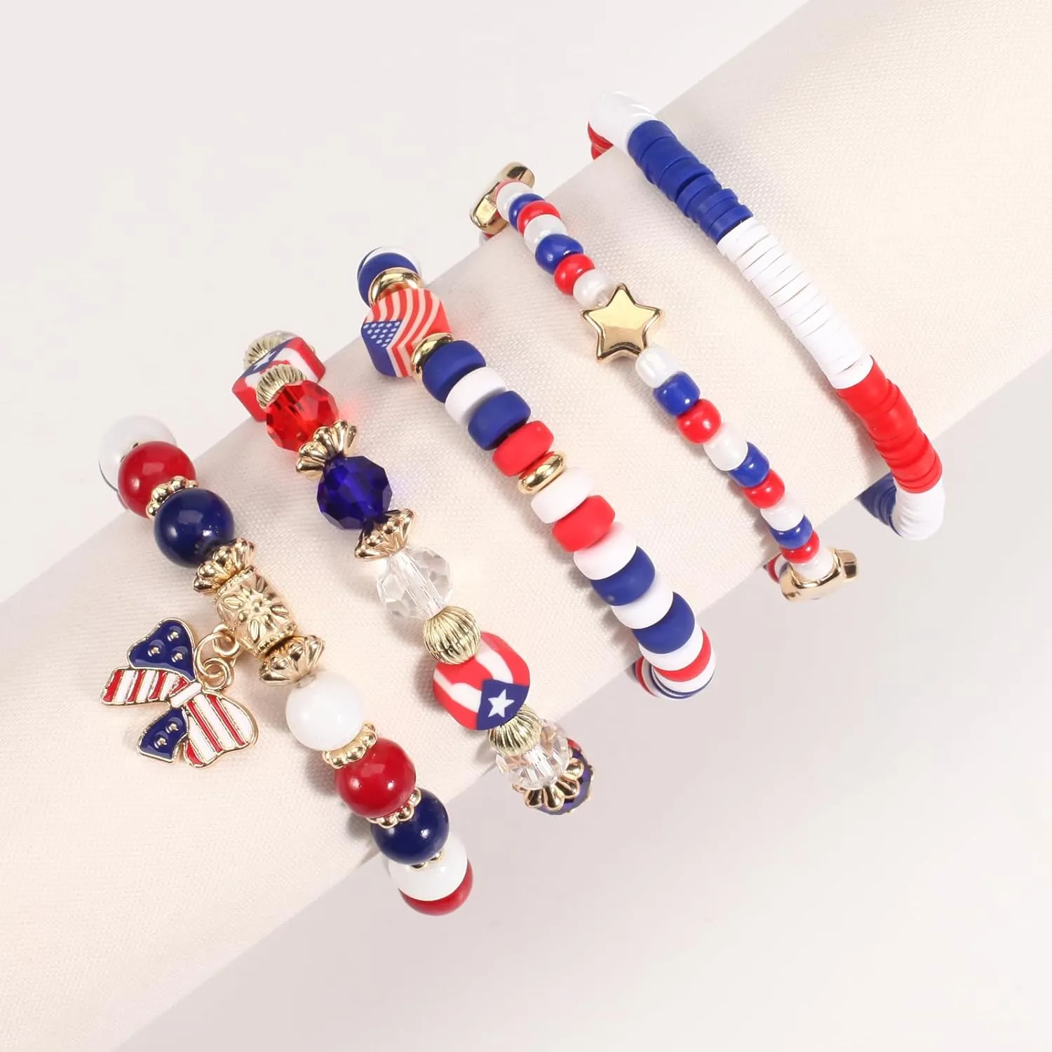 Lonext Halloween Bracelets Stackable Heishi Beaded Stretch Bracelets