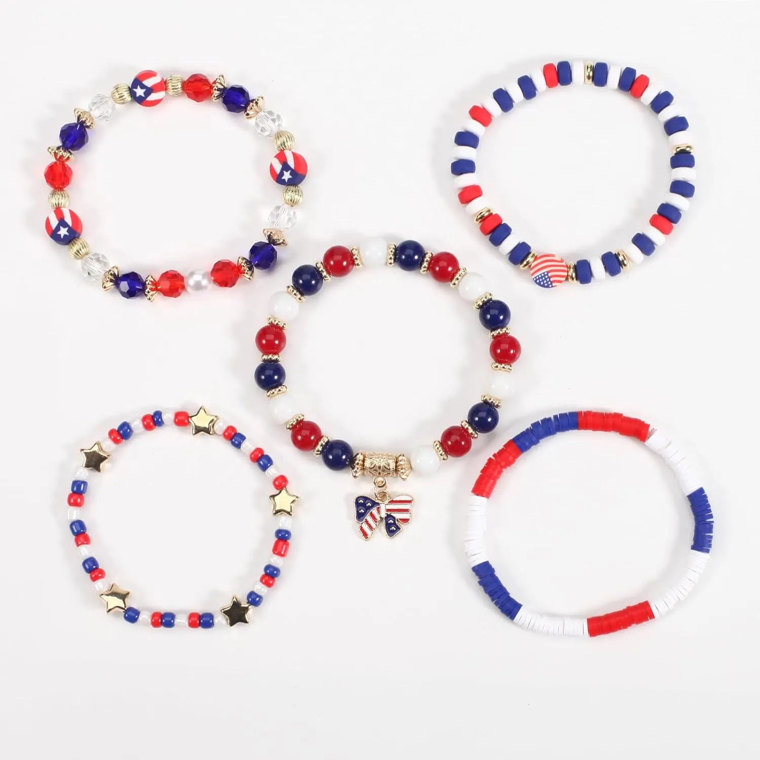 Lonext Halloween Bracelets Stackable Heishi Beaded Stretch Bracelets