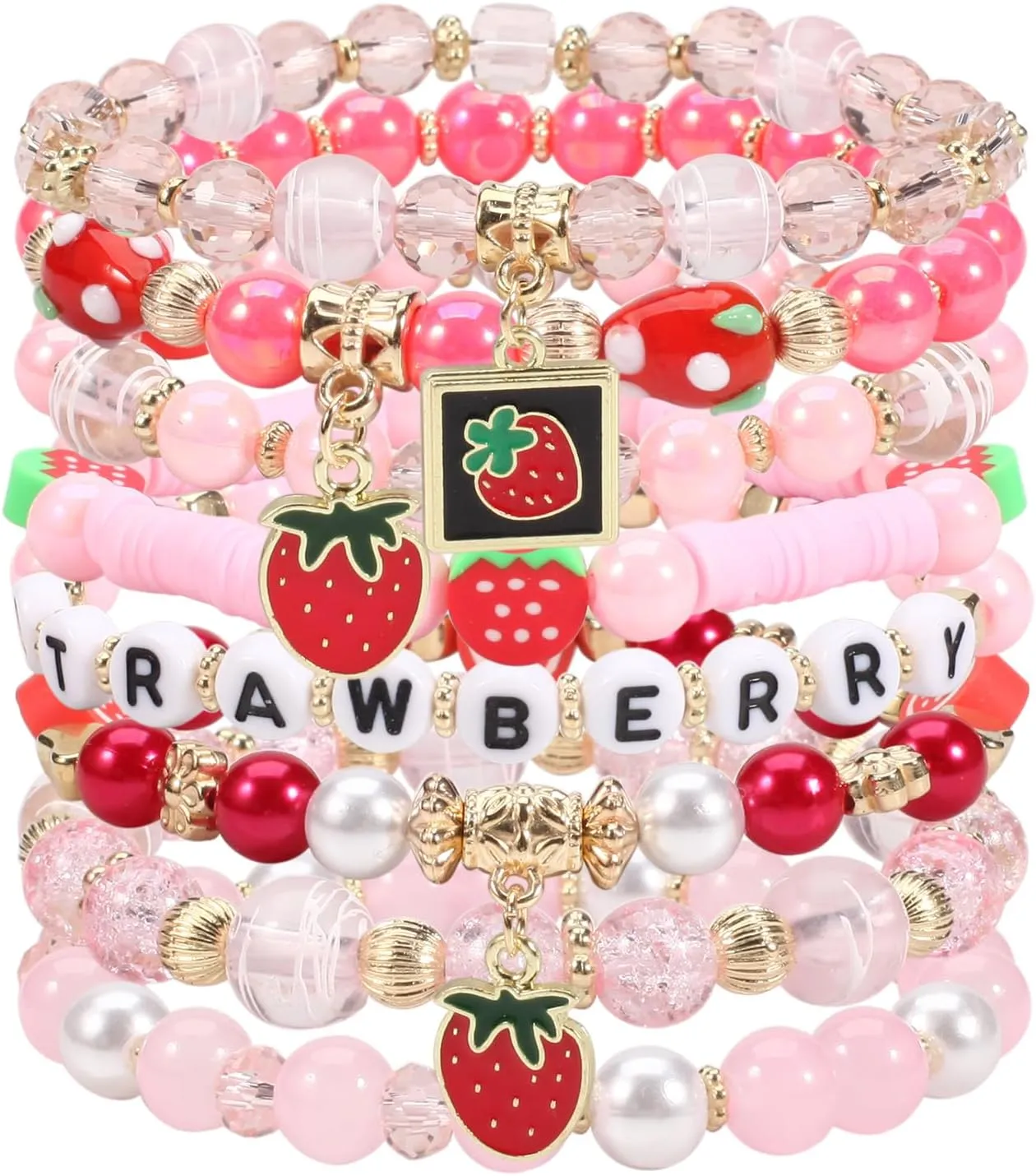 Lonext Halloween Bracelets Stackable Heishi Beaded Stretch Bracelets