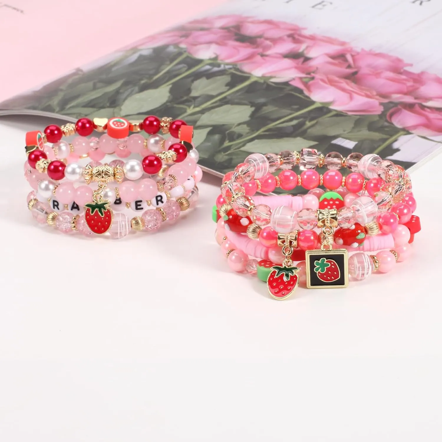 Lonext Halloween Bracelets Stackable Heishi Beaded Stretch Bracelets