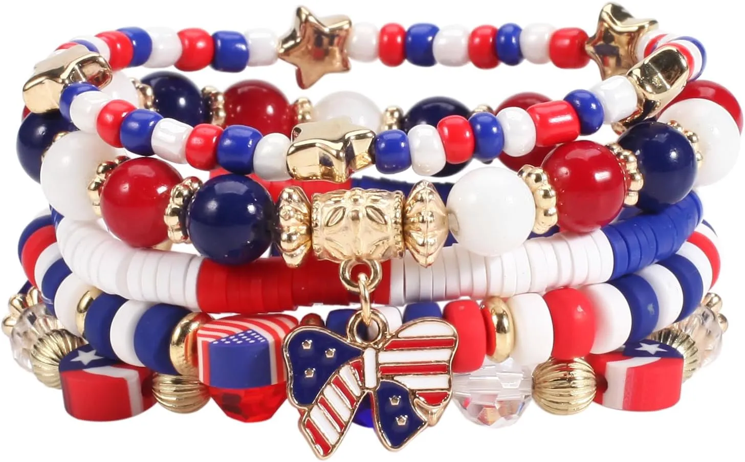 Lonext Halloween Bracelets Stackable Heishi Beaded Stretch Bracelets