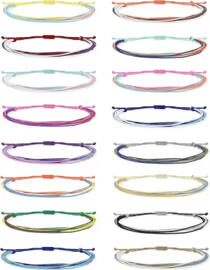Long tiantian String Bracelets for Women Gifts Trendy Stuff Friendship Bracelets Waterproof Summer Ankle Bracelets Outfits Adjustable Wave Surfer Beach Bracelets Stocking Stuffers