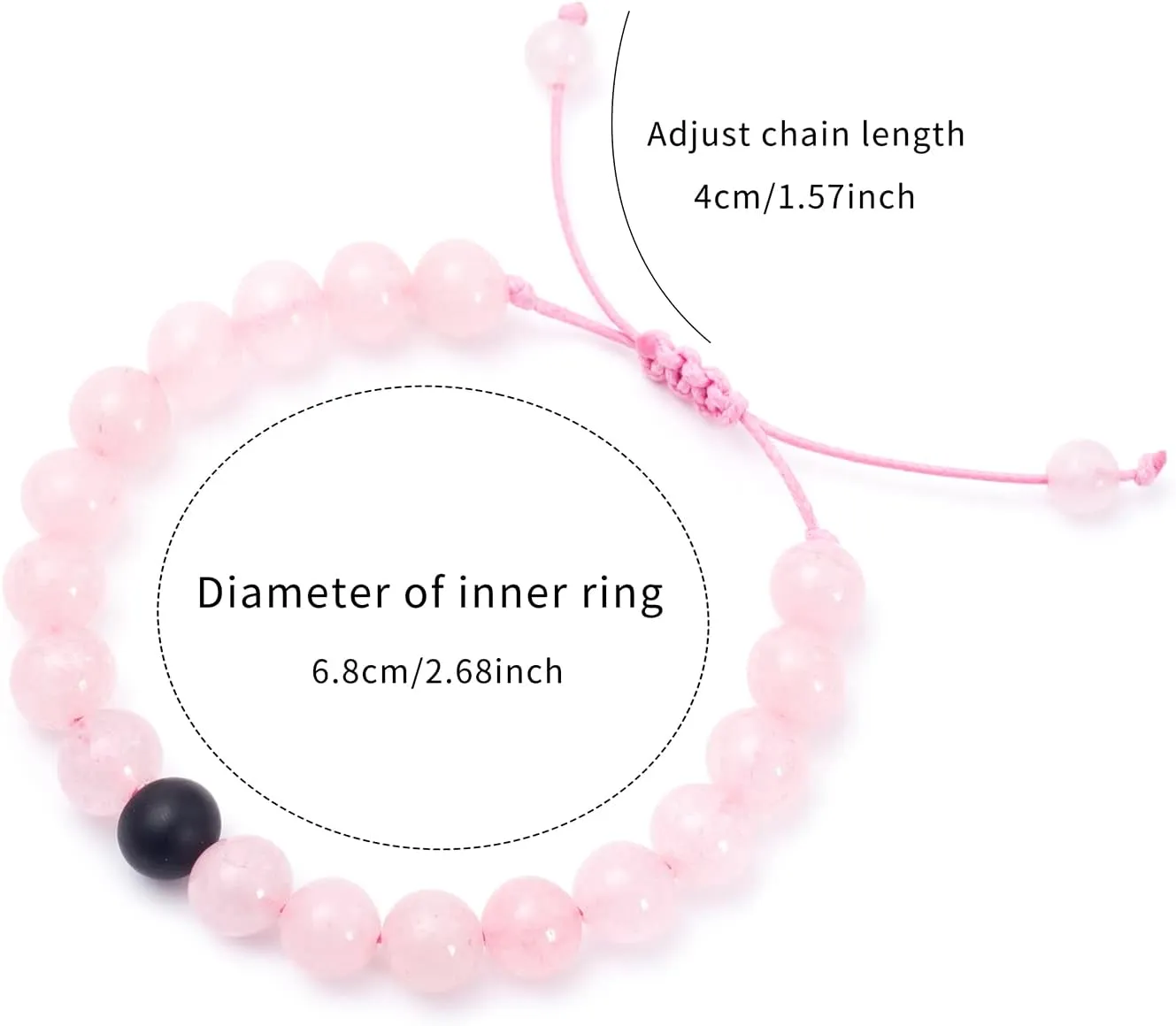 Matching Couples Bracelets, Natural Gemstone Bracelets His and Her Matching Bracelets for Couples, Gifts for Boyfriend and Girlfriend