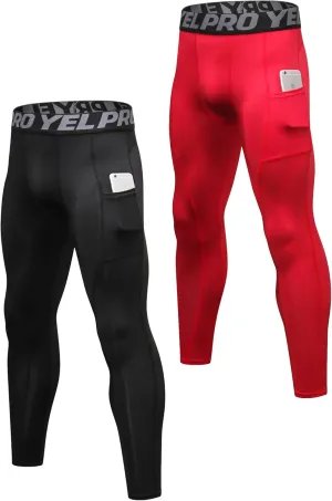 Men's Compression Pants Cool Dry Athletic Leggings Workout Running Tights Active Sports Baselayer Tights Men Yoga Pant