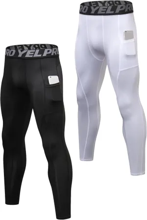 Men's Compression Pants Cool Dry Athletic Leggings Workout Running Tights Active Sports Baselayer Tights Men Yoga Pant
