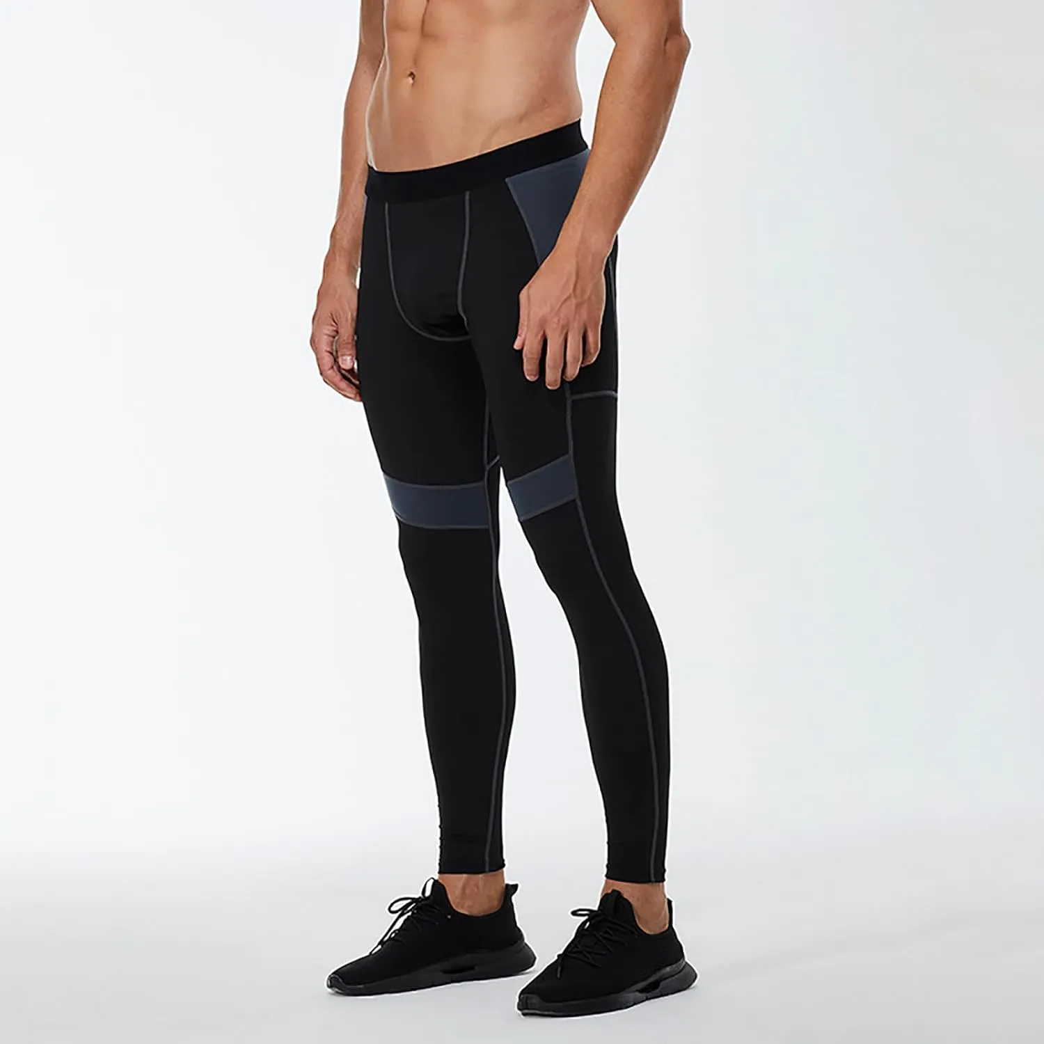 Men's Compression Pants High Stretch Quick Dry Waistband Slim Athletic Leggings Gym Running Workout Daily Base Layer