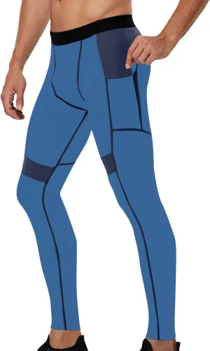 Men's Compression Pants High Stretch Quick Dry Waistband Slim Athletic Leggings Gym Running Workout Daily Base Layer