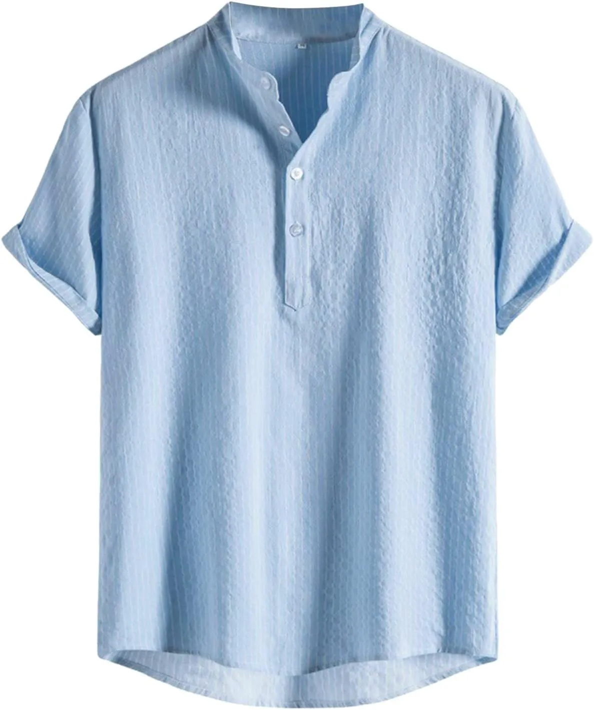 Mens Cotton Linen Beach Tops Short Sleeve Button Down Shirts 2025 Summer Relaxed Fit Vintage Casual Hawaiian Shirts