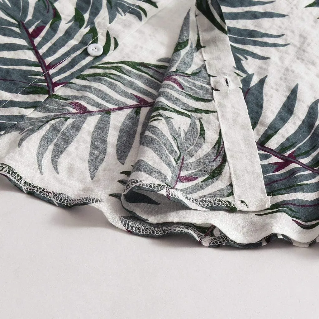 Mens Cotton Linen Beach Tops Short Sleeve Button Down Shirts 2025 Summer Relaxed Fit Vintage Casual Hawaiian Shirts