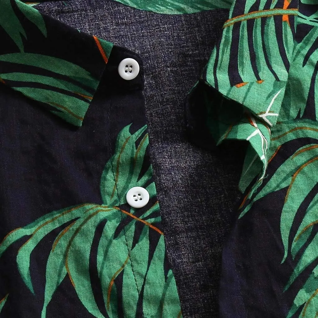 Mens Cotton Linen Beach Tops Short Sleeve Button Down Shirts 2025 Summer Relaxed Fit Vintage Casual Hawaiian Shirts