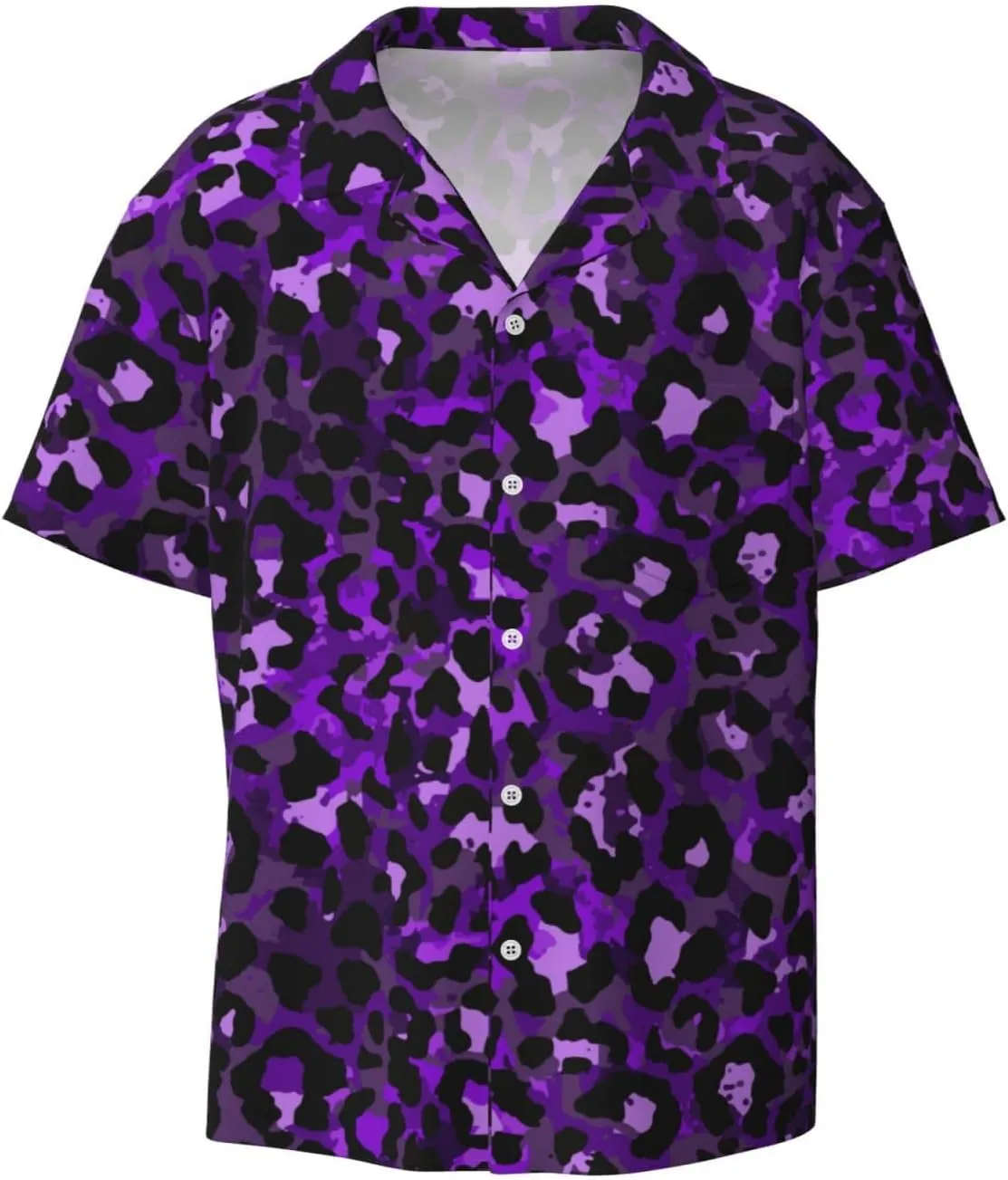 Men's Hawaiian Floral Polyester Linen Button Down Tropical Holiday Beach Shirts