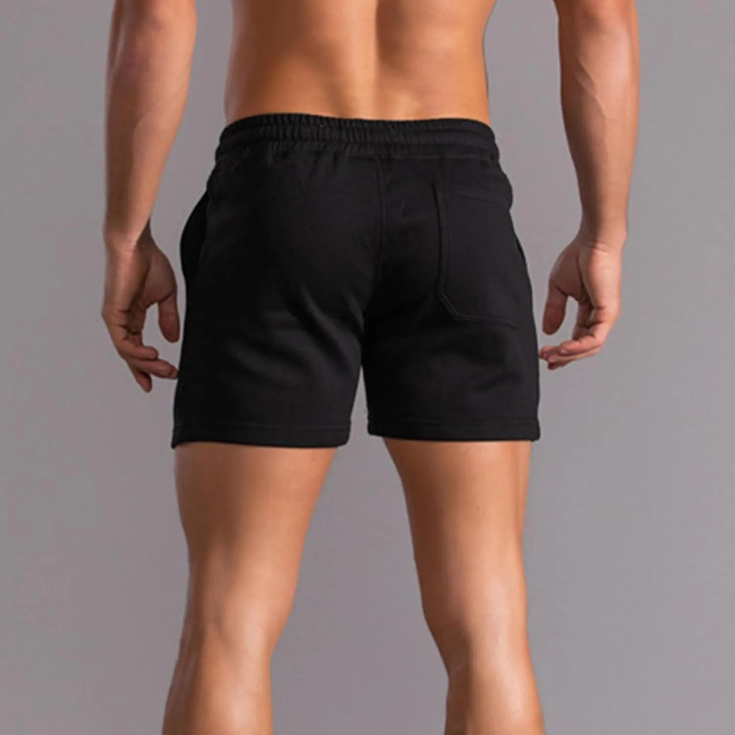 Men's Regular Tight Fit Gym Shorts Lightweight Bodybuilding Athletic Shorts Elastic Waist lounge Training Shorts