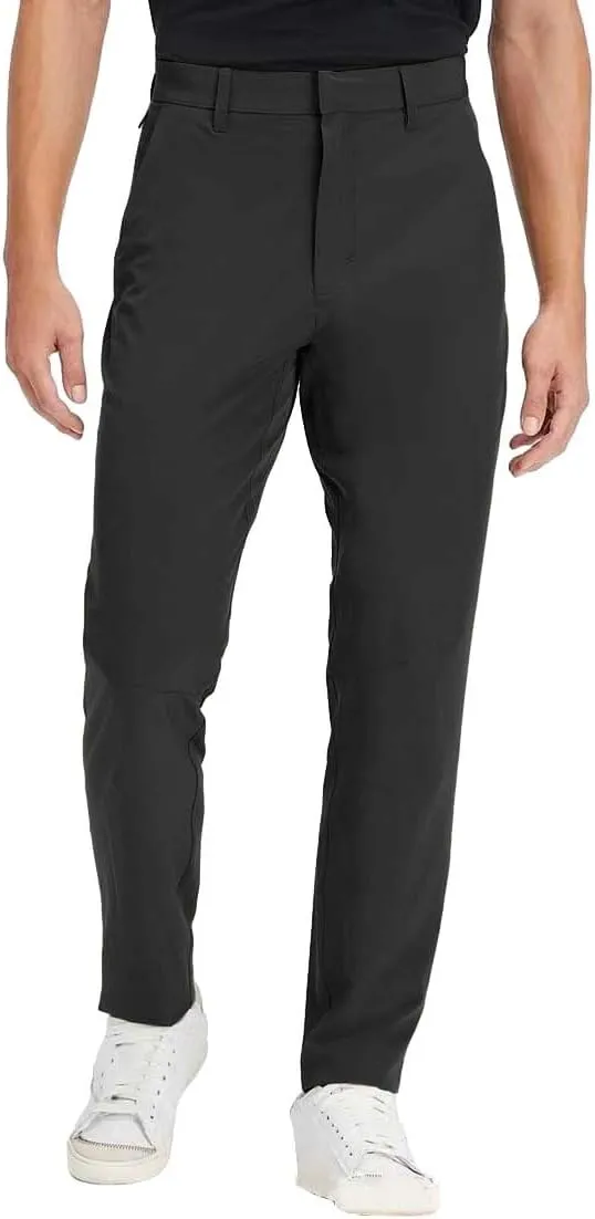 Mens Solid Color Suit Casual Pants Mid Waist Lightweight Slim Fit Fashion Business Pants Dressy Stylish Straight Skinny Pants