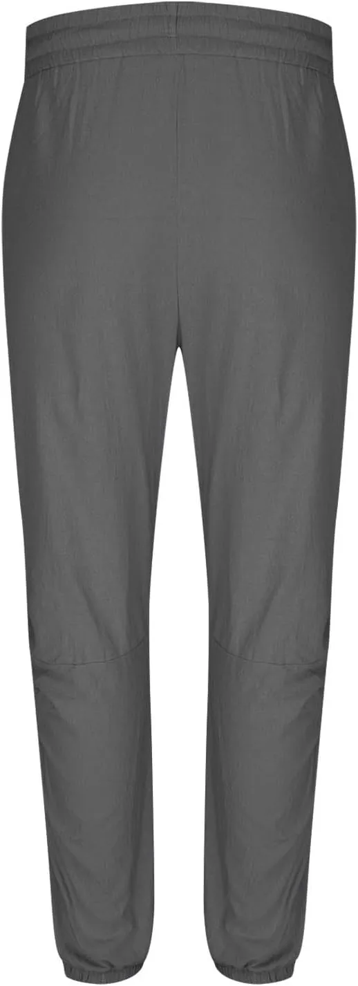 Men's Summer Linen Pant Casual Regular Fit Hemmed Dress Pants Loose Fit Drawstring Elastic Waist Trousers Comfortable
