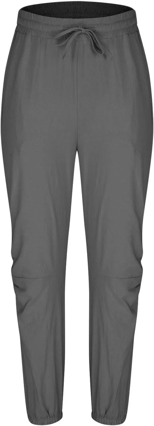 Men's Summer Linen Pant Casual Regular Fit Hemmed Dress Pants Loose Fit Drawstring Elastic Waist Trousers Comfortable