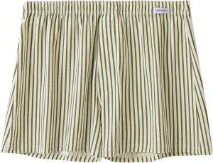 Men's Summer Lounge Shorts Striped Print Boxer Shorts Elastic Waist Casual Shorts Lightweight Comfy Undershorts