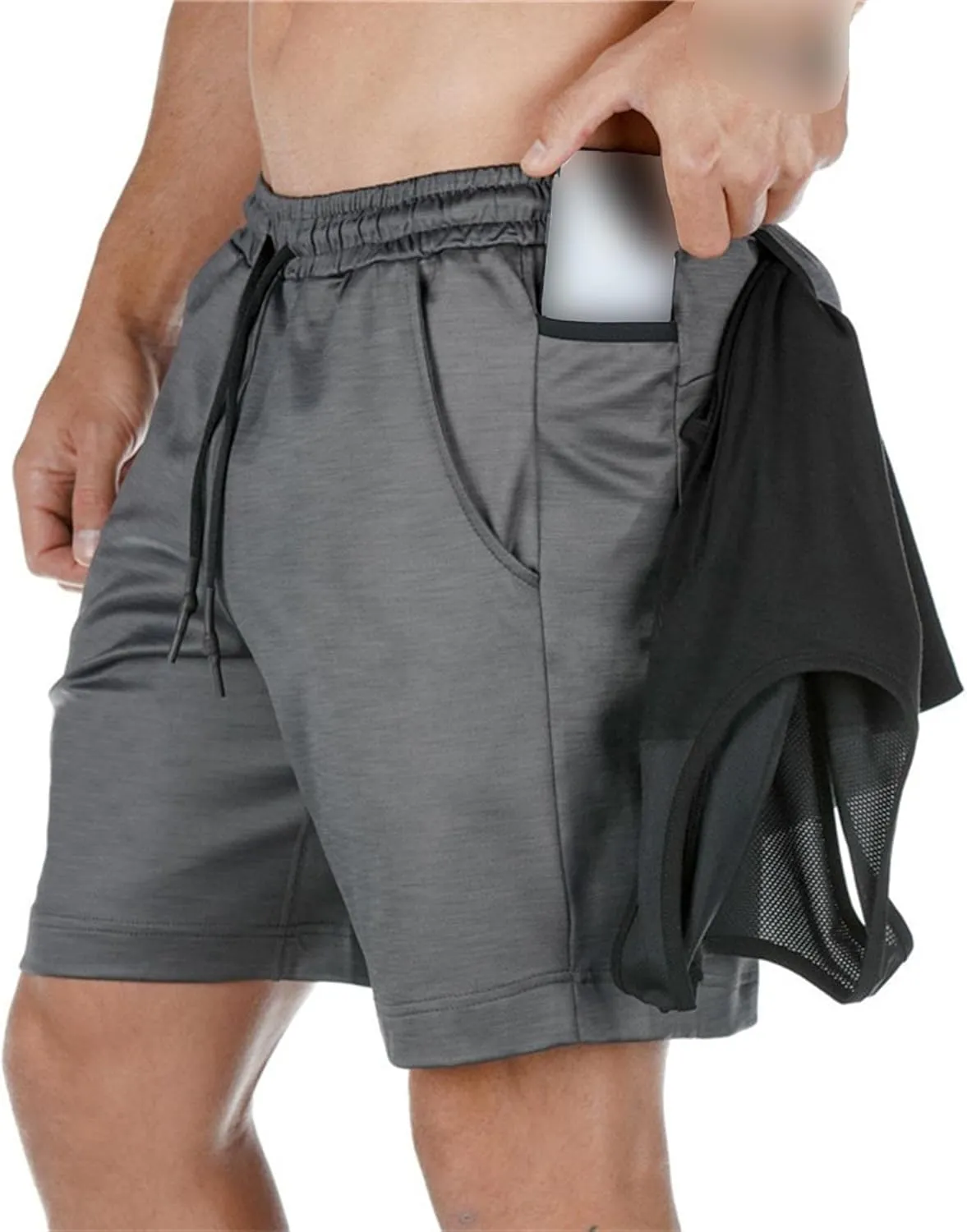 Men's Summer Stylish Bodybuilding Running Shorts Breathable Training Athletic Shorts Gym Workout Hiking Shorts