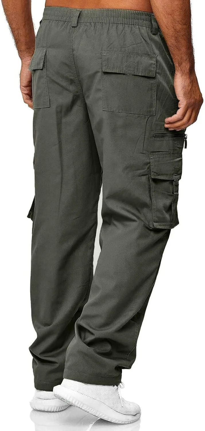 Mens Sweatpants Training Thigh Mesh Gym Jogger Pants with Zipper Pockets Men Pants Casual Fashion Joggers Comfortable
