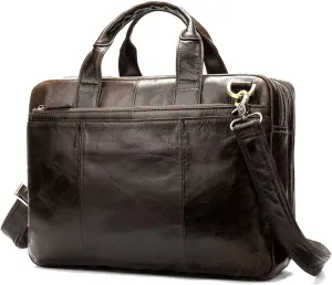 Messenger Bags Briefcase Men's Messenger Bag Men's Leather Briefcase Men's Shoulder Travel Handbag Satchel Laptop Laptop
