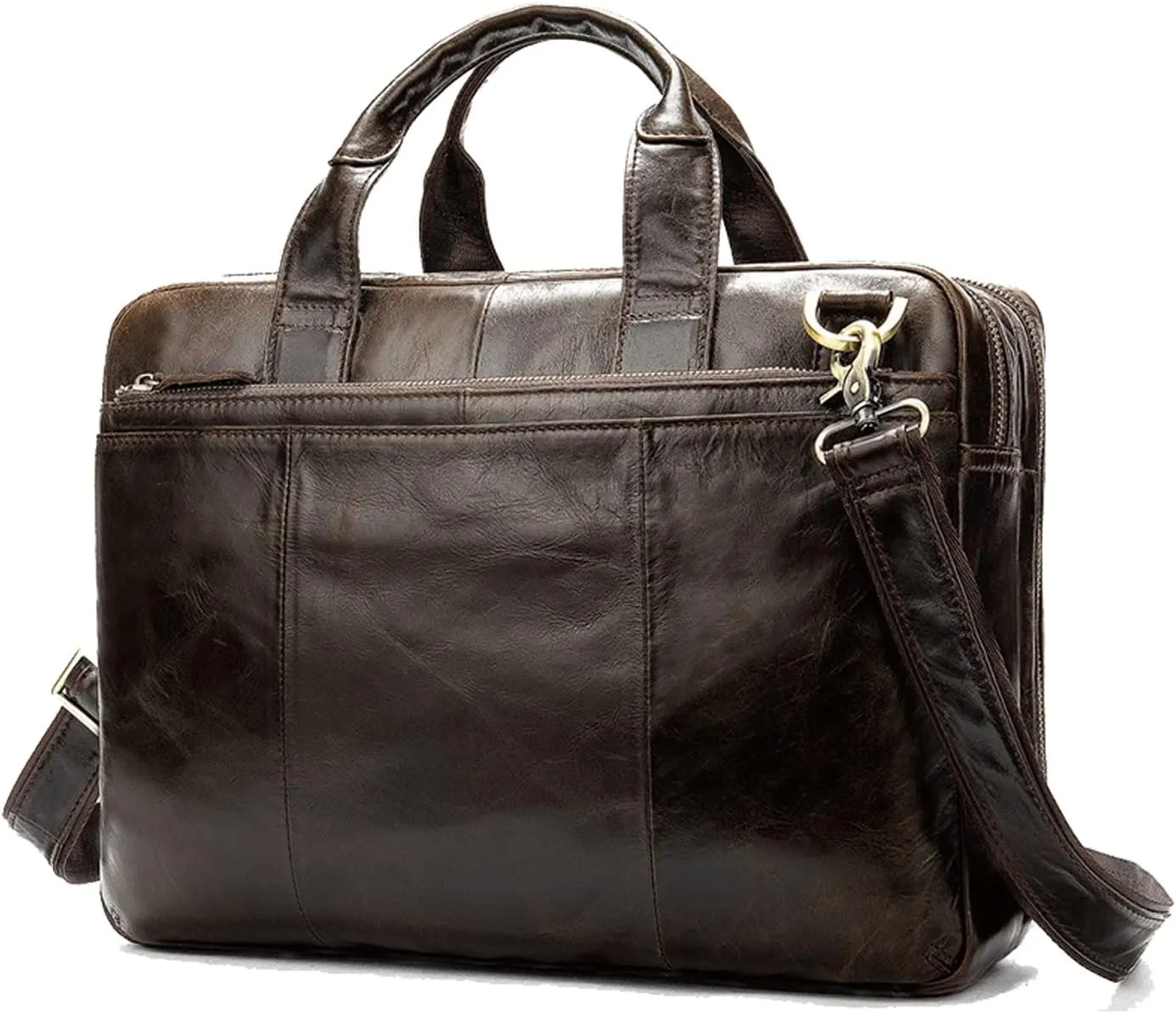 Messenger Bags Briefcase Men's Messenger Bag Men's Leather Briefcase Men's Shoulder Travel Handbag Satchel Laptop Laptop