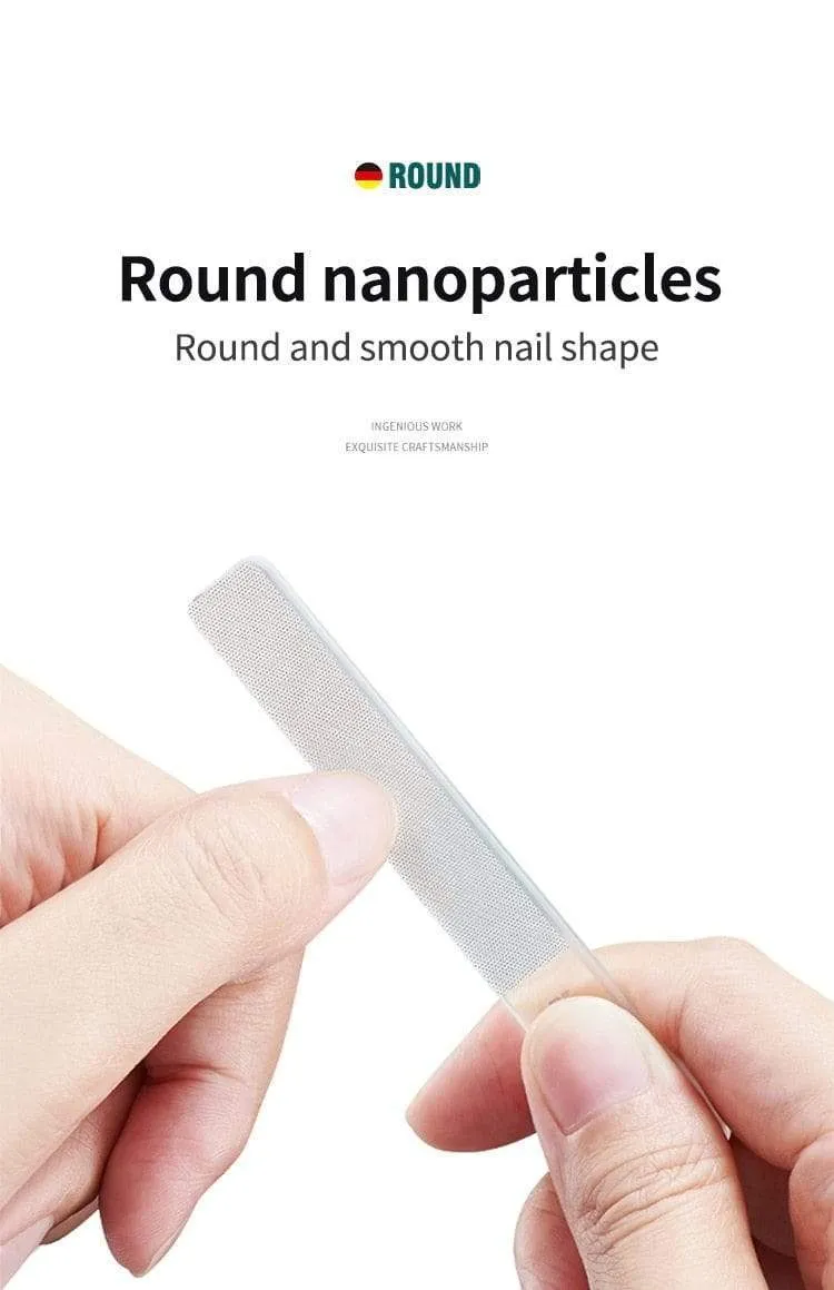 Nano Glass Nail Files Professional Polishing Manicure Art Tool  Washable make nails brighten easily like nail polish