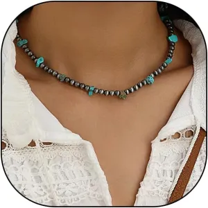 Navajo Pearls Cross Choker Necklaces, Vintage Western Cowgirl Bohemian Turquoise Necklaces, Adjustable Statement Jewelry Gifts for Women