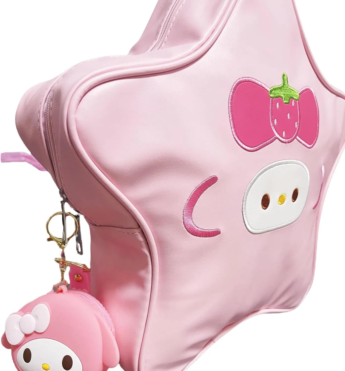 Novelty Handbags, Fun Shape Purse Chainstrap Glitter,Big Black Star Backpack.