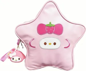 Novelty Handbags, Fun Shape Purse Chainstrap Glitter,Big Black Star Backpack.