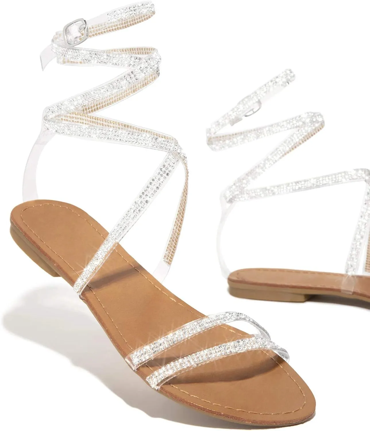 Orthopedic Sandals for Women Outdoor Dressy Wedding Shoes Fashion Comfortable Flat Sandals Summer Beach Vacation Non-Slip Slippers Breathable Open Toe Soft Sole Walking Footwear Indoor Home Work Shoe