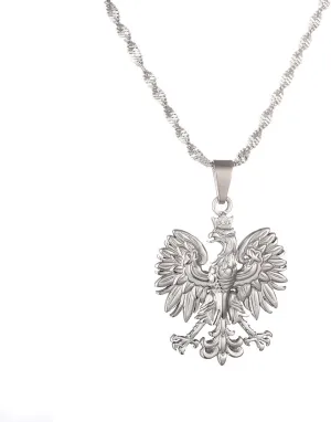 Poland Symbol Eagle Pendant Necklaces