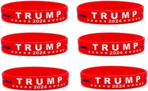President Trump Rubber Bracelet America Election Vote Rubber Bracelets Set Take America Back Slogan Vote Favor Wristbands