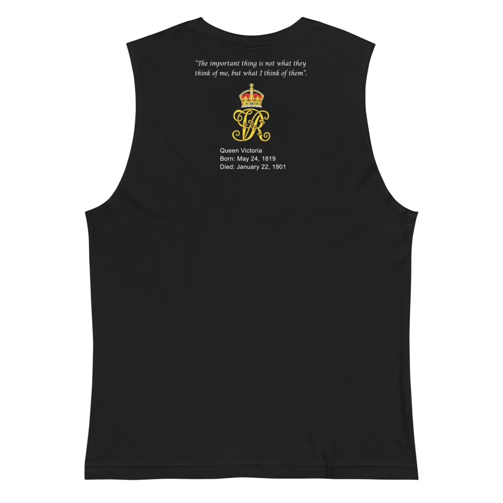 Queen Victoria Muscle Tank Top - Black
